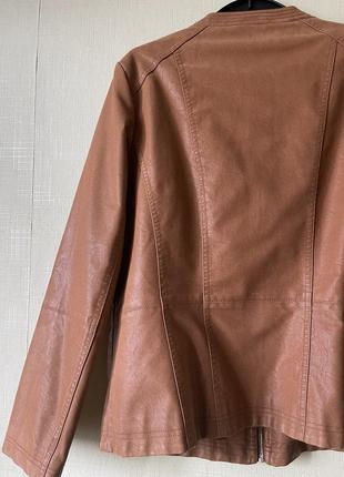 Весняна курточка коричнева вітровка шкірянка lc waikiki zara4 фото