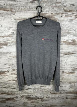 Мужской свитер barbour wool sweater кофта кардиган