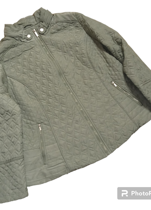 Куртка жіноча плащівка стьобана на тонкому синтипоні з карманами на змійці made in vietnam size 20/euro 482 фото