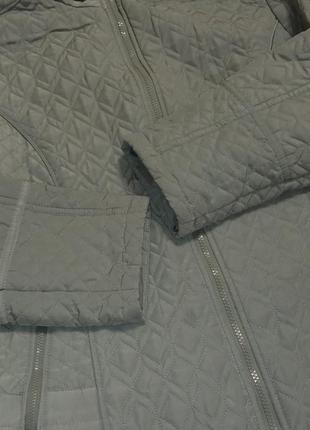 Куртка жіноча плащівка стьобана на тонкому синтипоні з карманами на змійці made in vietnam size 20/euro 486 фото