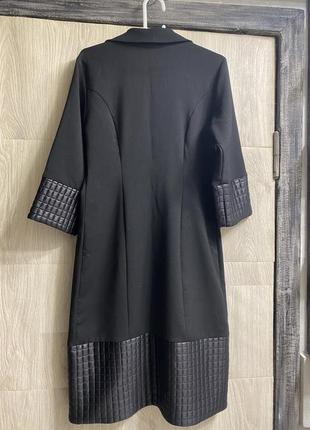 Черное платье стрейч итальянского бренда behcetti ( италия) l.2 фото