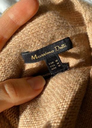 Бежевий вовняний кардиган massimo dutti коричневий кемел карамельний на ґудзиках подовжений5 фото