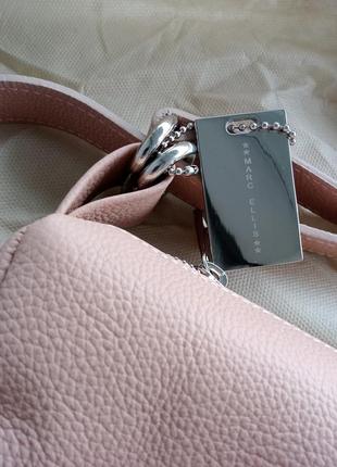 Marc ellis handbags сумка з м'якої шкіри blush колір пудра6 фото