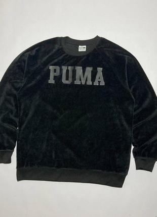 Велюровая кофта puma s-m size velour