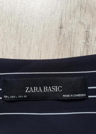 Кардиган zara черный в белую полоску 12 р-ру.5 фото