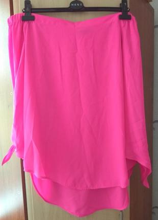 Женская яркая блузка с открытыми плечами new look