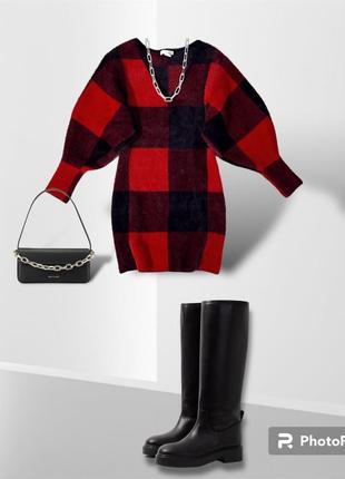 Платье вано в клетку от h&m