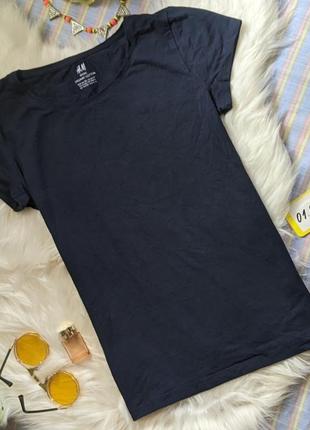 Синяя футболка h&amp;m 10/12 лет