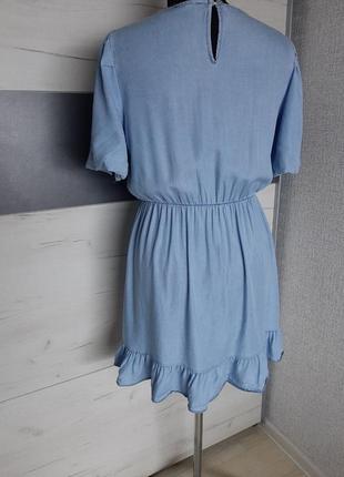 Голубое платье платье литалия размер м сарафан7 фото
