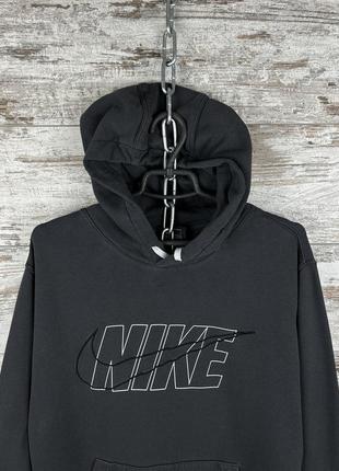 Мужское худи nike swoosh кофта толстовка с капюшоном с лампасами2 фото