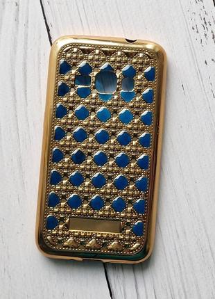 Чехол samsung j120h galaxy j1 2016 для телефона силиконовый gold