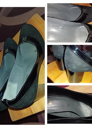 Туфлі з натуральної замші, розмір 40