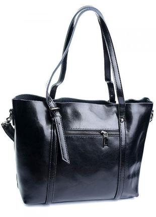Женская кожаная сумка шоппер кожаный женский3 фото