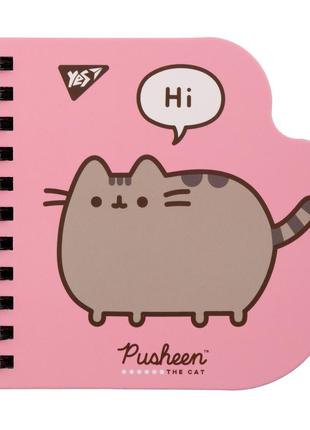 Блокнот yes 100x100/30 подв. спираль pusheen, точки1 фото