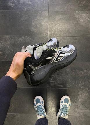 Кроссовки спортивные мужские competición reebok zig kinetica gray black2 фото