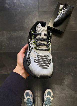 Кроссовки спортивные мужские competición reebok zig kinetica gray black6 фото