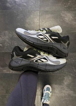 Кроссовки спортивные мужские competición reebok zig kinetica gray black7 фото