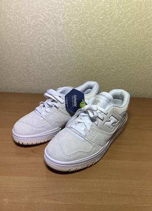 Нові білі кеди new balance 550 (26.5см)