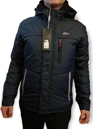 Куртка мужская демисезонная с капюшоном прямая