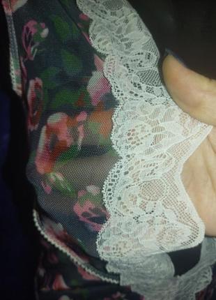 Сексуальные боли из сетки с кружевом с цветочным принтом baci5 фото