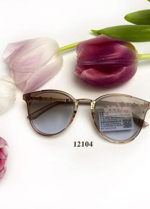 Модні сонцезахисні окуляри з коричнево-блакитними лінзами5 фото