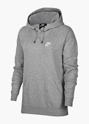 Худі nike w essential fleece hoodie grey bv4124-063 xs