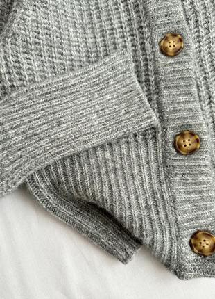 Шерстяной свитер кардиган zara с альпакой4 фото