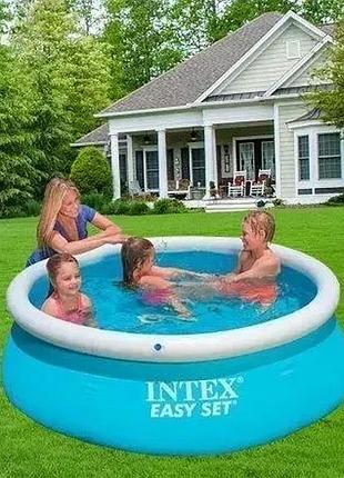Басейн intex easy set наливної розміром 183х51см, обсяг 886л