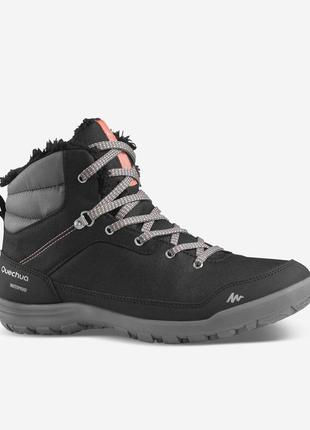 Ботинки quechua warm waterproof hiking boots - sh100 mid.