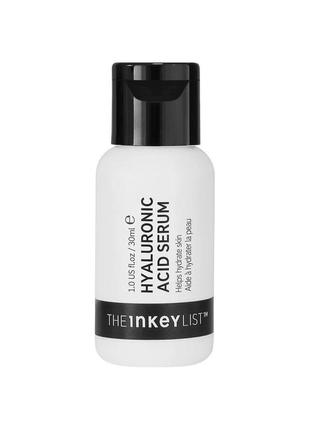 Увлажняющая сыворотка с гиалуроновой кислотой the inkey list hyaluronic acid, 30 ml1 фото