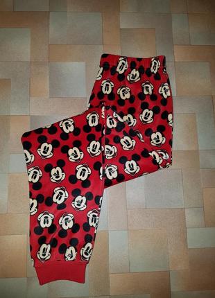 Теплі штани плюш-велюр мікі mickey mouse disney-primark 9/10 років 140 см