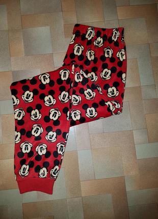 Теплые штаны плюш-велюр микки mickey mouse disney-primark 9/10 лет 140 см4 фото