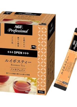 Чай ройбуш розчинний у стиках 1,3 г 50 штук agf professional rooibos tea, японія