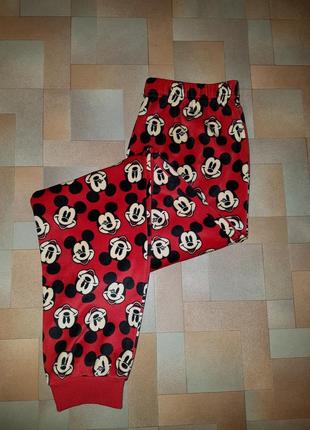 Теплые штаны плюш-велюр микки mickey mouse disney-primark 14/15 лет 164 см2 фото