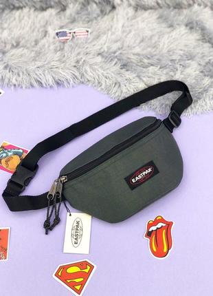 Поясна сумка eastpak springer dark grey барсетка бананка истпак сіра