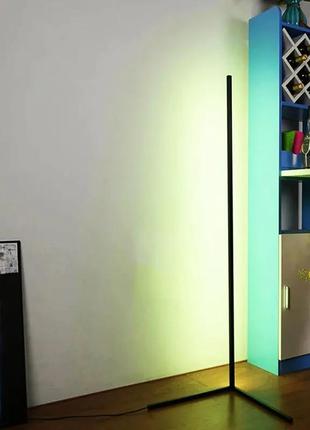 Угловой напольный rgb светодиодный led торшер лампа с пультом управления 330+ световых эффектов7 фото