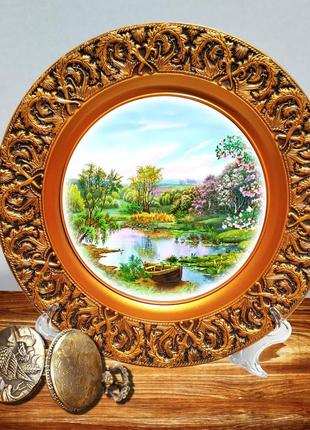 Сувенирная подарочная тарелка лодочка тарелка для декора интерьера