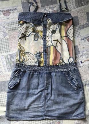 Легкое платье. джинсовый сарафан. короткое платье. джинсовый сарафан. короткое платье