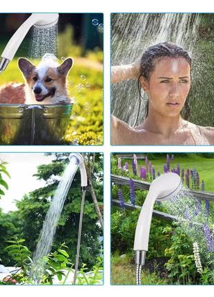 Душ портативный portable outdoor shower с аккумулятором и usb зарядкой туристический походной для кемпинга1 фото