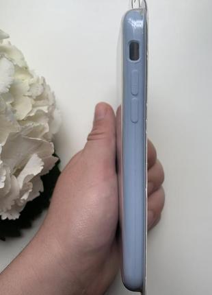 Чехол для iphone 7/8 голубого цвета silicone case2 фото