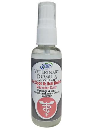 Антиаллергенный спрей для собак и кошек veterinary formula hot spot&itch relief medicated 45 мл