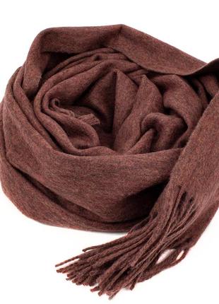 Жіночий кашеміровий шарф luxwear s128005 червоний граніт3 фото