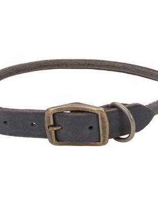 Круглий шкіряний нашийник для собак coastal circle-t round dog collar костал 1.6х60 см (76484321856)