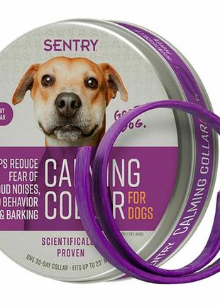 Заспокійливий нашийник з феромонами для собак sentry calming collar good dog 58 см (73091053217)