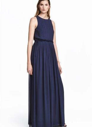 Сукня довга синя h&m