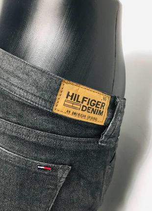 Оригинальные серебристые джинсы с люрексом tommy hilfiger3 фото