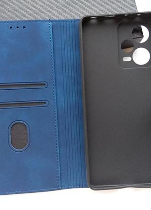 Чехол для xiaomi redmi note 12 pro 5g книжка подставка с карманами под карточки luxury leather4 фото