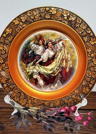 Сувенірна подарункова підвісна тарілка танці декоративні тарілки на стіну