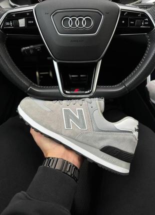 Чоловічі кросівки new balance 574 light grey reflective 46