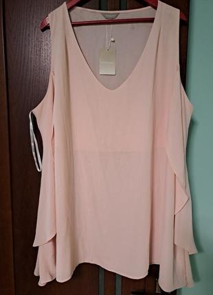 Гарна двошарова маєчка/блуза  з воланами  28 розміру